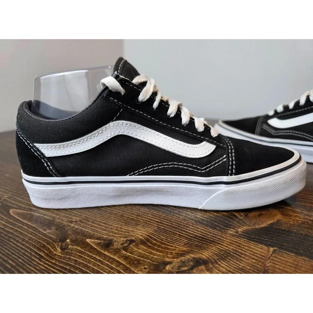 Vans Old Skool Men's Sneakers Size 5 Women's 6.5 Black Suede Canvas Casual Shoes